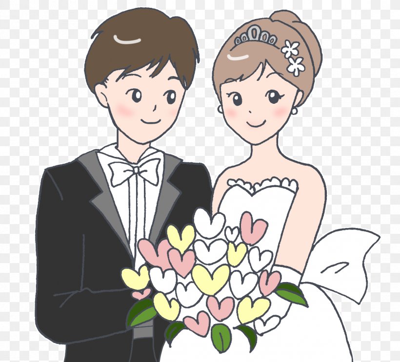 Bride And Groom Cartoon, PNG, 1323x1200px, Marriage, Anniversary, Bouquet, Bride, Cartoon Download Free