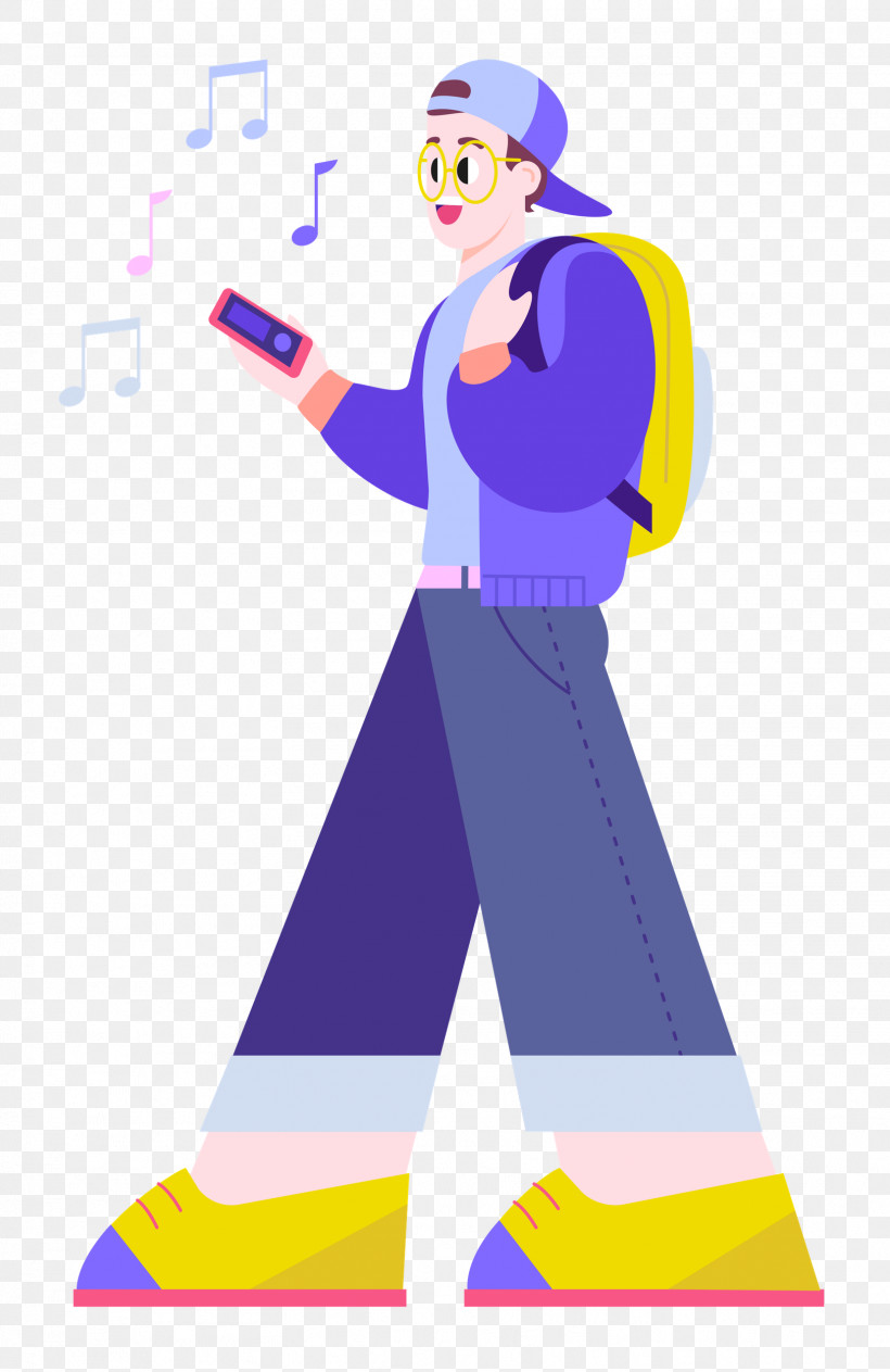 Listening Music, PNG, 1623x2500px, Listening Music, Cartoon, Character, Costume, Electric Blue M Download Free