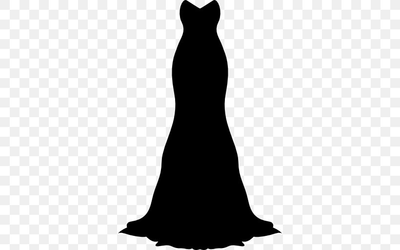 Little Black Dress Gown Wedding Dress Clothing, PNG, 512x512px, Little Black Dress, Black, Black And White, Black Tie, Carnivoran Download Free