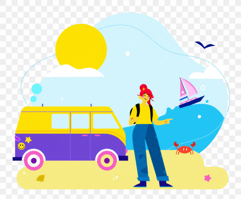 Seashore Day Vacation Travel, PNG, 2500x2059px, Vacation, Cartoon, Happiness, Meter, Travel Download Free