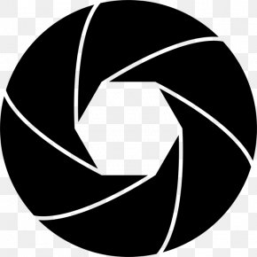 Symbol Blackandwhite - Camera Lens Logo PNG