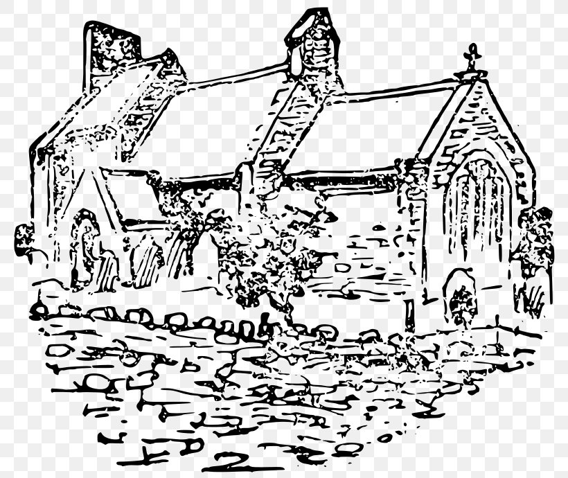 Church Clip Art, PNG, 800x690px, Church, Area, Art, Artwork, Black And White Download Free