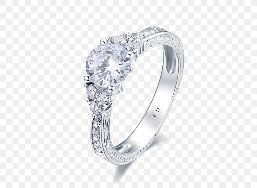 Diamond Engagement Ring Gold Jewellery, PNG, 600x600px, Diamond, Body Jewelry, Carat, Colored Gold, Crystal Download Free