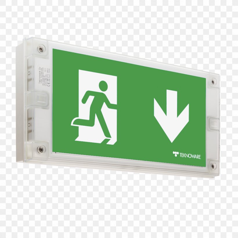 Exit Sign Emergency Exit Fire Escape Emergency Lighting, PNG, 1000x1000px, Exit Sign, Brand, Building, Display Device, Electricity Download Free
