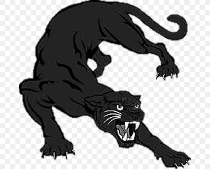 Tiger Lion Black Panther Cat Patrick Henry Middle School, PNG, 674x659px, Tiger, Art, Big Cats, Black, Black And White Download Free