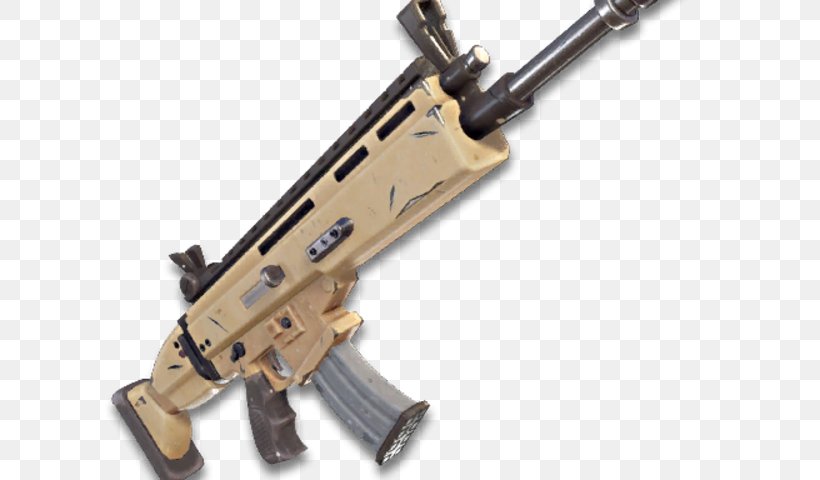 Fortnite Battle Royale FN SCAR Weapon Battle Royale Game, PNG, 640x480px, Watercolor, Cartoon, Flower, Frame, Heart Download Free