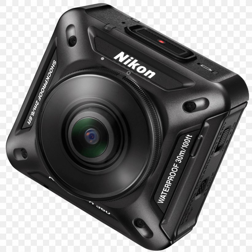 Nikon KeyMission 360 Omnidirectional Camera Immersive Video Action Camera, PNG, 950x950px, 4k Resolution, Nikon Keymission 360, Action Camera, Camera, Camera Lens Download Free