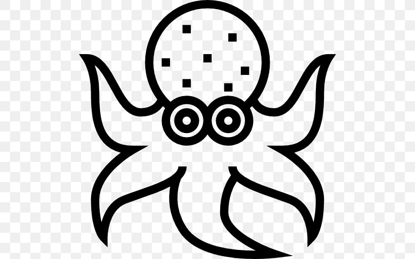 Octopus Symbol, PNG, 512x512px, Animal, Artwork, Black, Black And White, Black M Download Free