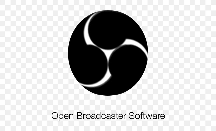 Open Broadcaster Software Computer Software Streaming Media Video PL Projects, PNG, 500x500px, Open Broadcaster Software, Black And White, Brand, Broadcasting, Computer Program Download Free