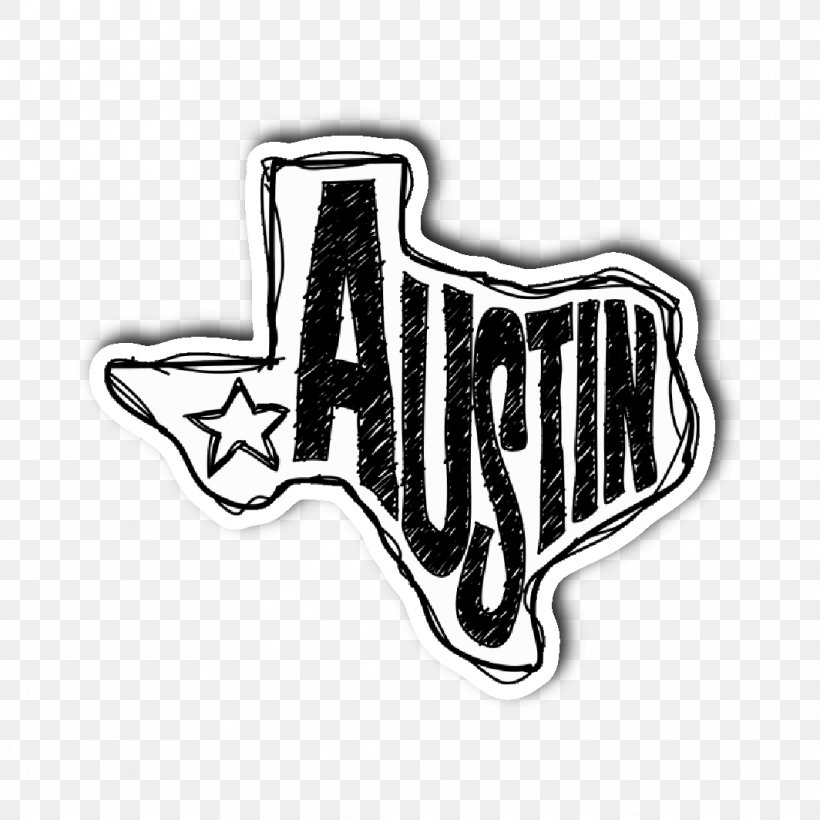 T-shirt Austin Sticker Die Cutting Polyester, PNG, 1064x1064px, Tshirt, Austin, Blackandwhite, Clothing, Die Cutting Download Free