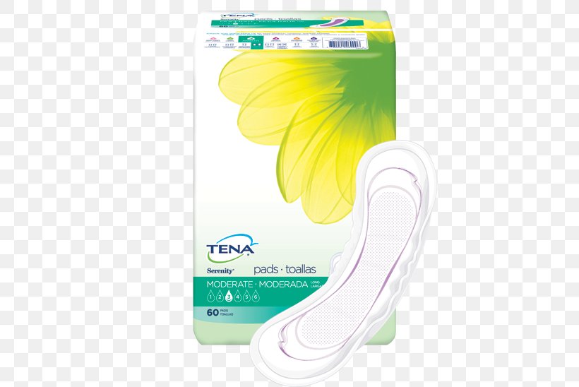 Product Design TENA Incontinence Pad Yellow, PNG, 700x548px, Tena, Female, Incontinence Pad, Personal Care, Sca Download Free