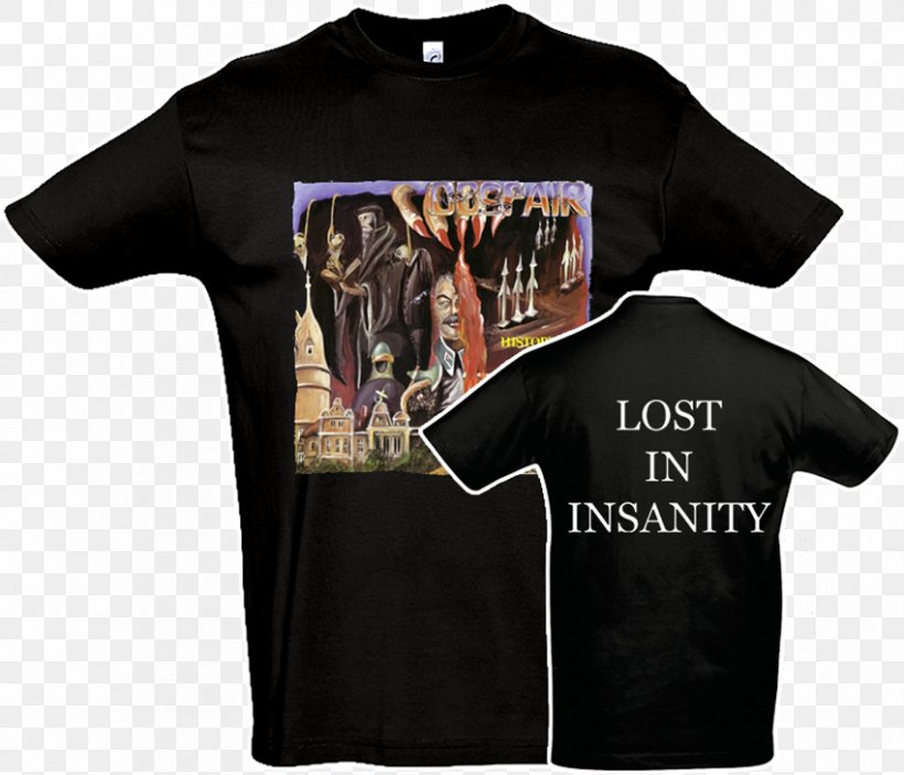 T-shirt Destruction Curse The Gods Live Without Sense Sleeve, PNG, 850x729px, Tshirt, Black, Black M, Brand, Clothing Download Free