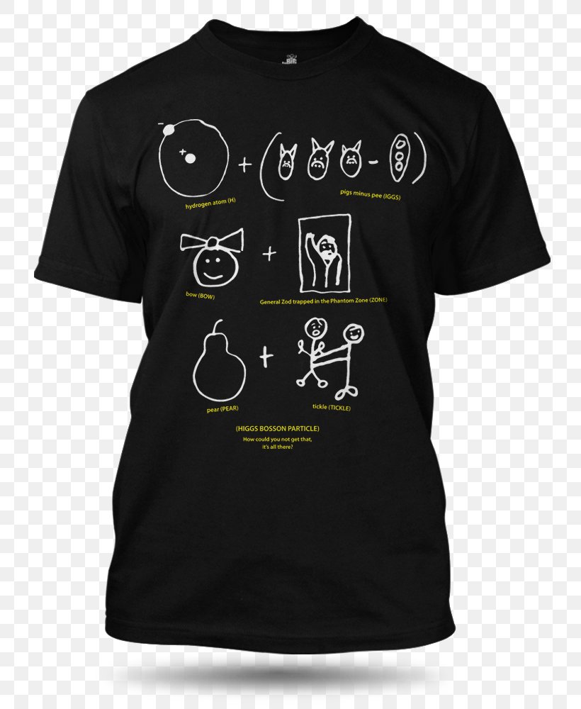 T-shirt Tričko Higgs Boson Particle Pánské Tričko Higgs Boson Particle Pánské, PNG, 779x1000px, Tshirt, Active Shirt, Big Bang Theory, Black, Boson Download Free