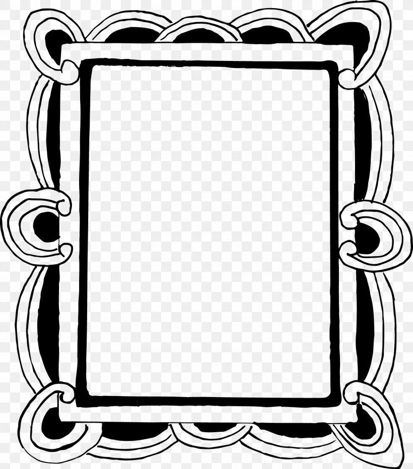 Picture Frames White Line Art Pattern, PNG, 1583x1800px, Picture Frames, Area, Black And White, Line Art, Monochrome Download Free
