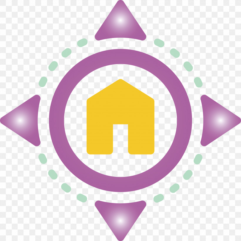 Home Direction, PNG, 3000x2999px, Home Direction, Circle, Line, Logo, Purple Download Free