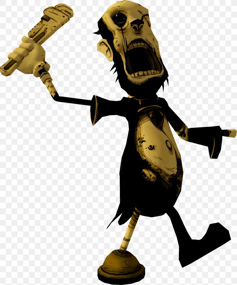 Bendy And The Ink Machine TheMeatly Games Gang Projectionist, PNG, 1953x2346px, Bendy And The Ink Machine, Art, Butcher, Chapter, Character Download Free