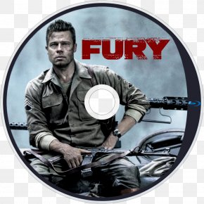 Brad Pitt - Brad Pitt Fury Blu-ray Disc Film Poster PNG