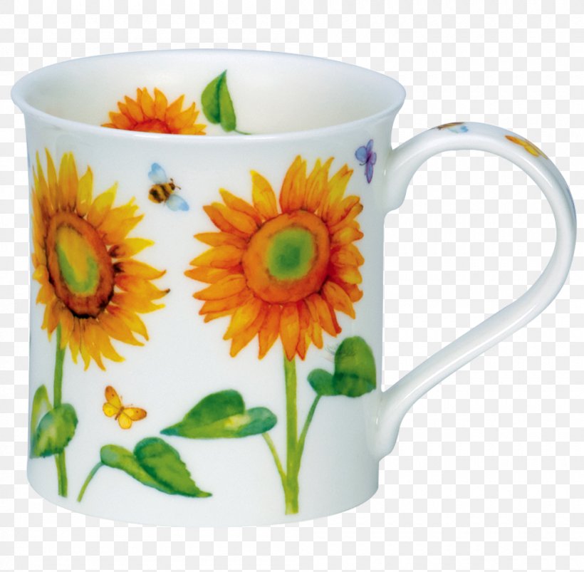 Coffee Cup Dunoon Common Sunflower Mug Isle Of Bute, PNG, 1000x980px, Coffee Cup, Bone China, Brushfooted Butterflies, Ceramic, Common Sunflower Download Free
