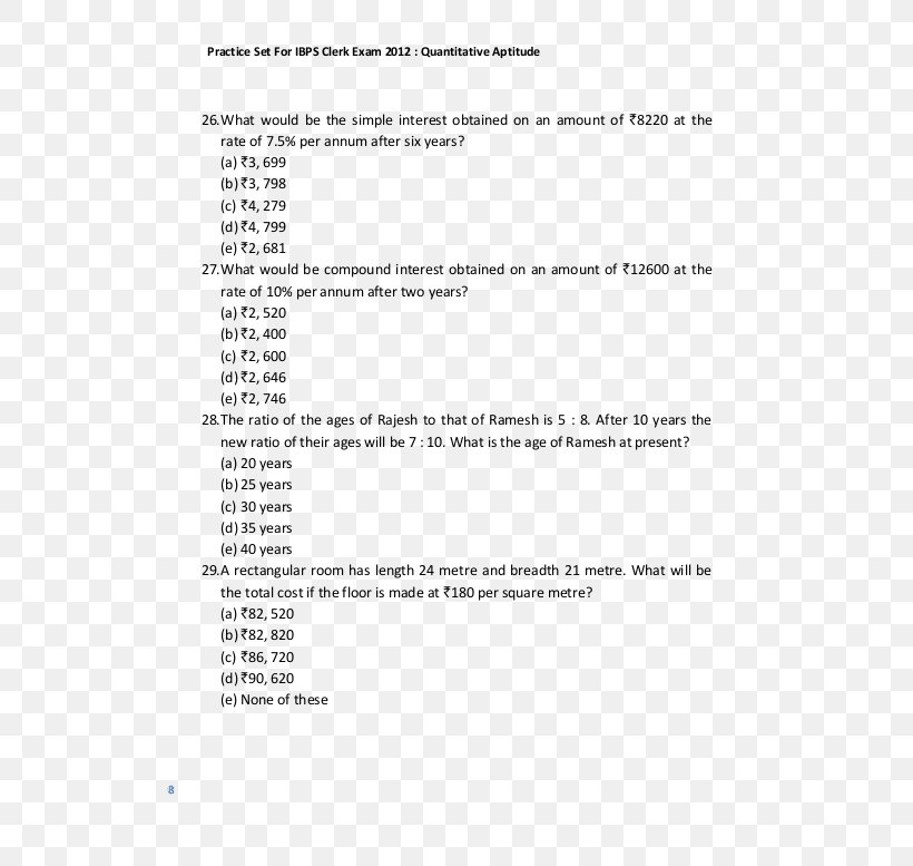 Paper Mathematics Question Multiple Choice Document, PNG, 600x777px, Paper, Area, Black And White, Brand, Calculator Download Free