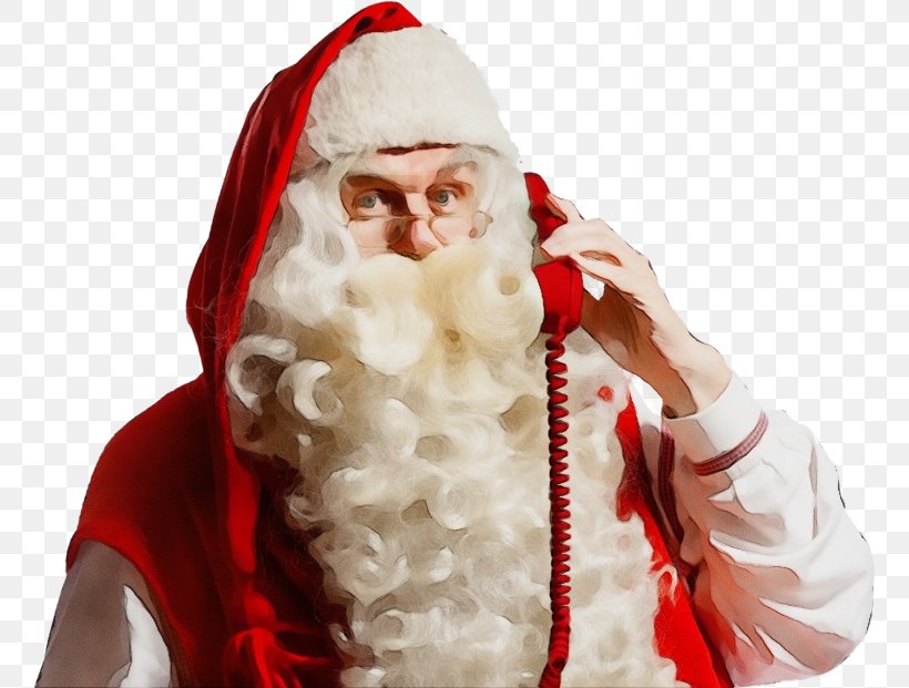 Santa Claus, PNG, 760x621px, Watercolor, Beard, Christmas, Elder, Facial Hair Download Free