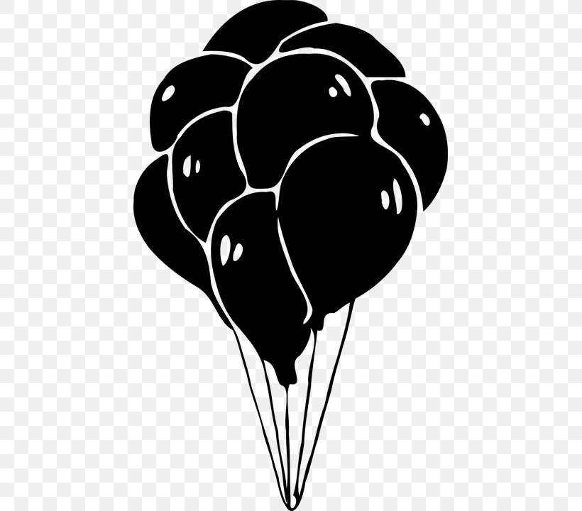 Toy Balloon Hot Air Balloon Clip Art, PNG, 443x720px, Balloon, Black, Black And White, Drawing, Flower Download Free