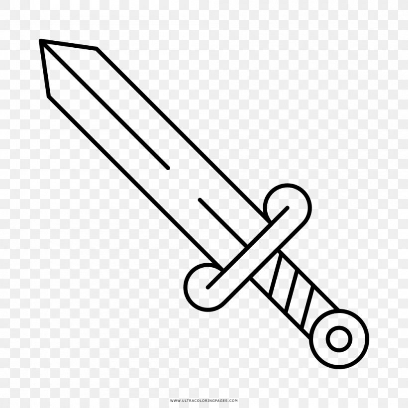 Dagger Drawing Poignard Sword Coloring Book, PNG, 1000x1000px, Dagger, Area, Art, Black And White, Coloring Book Download Free