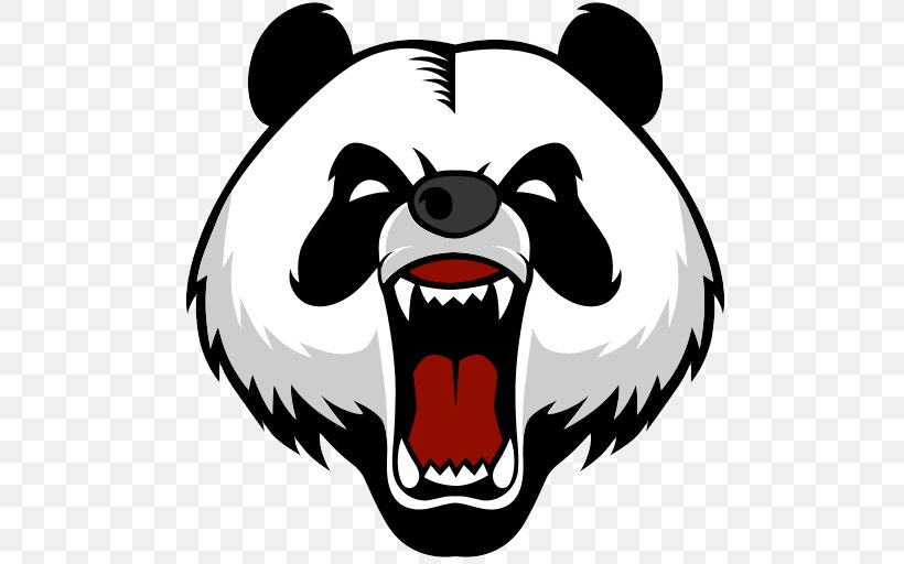 Giant Panda Bear Logo Decal, PNG, 512x512px, Giant Panda, Artwork, Bear, Black And White, Business Download Free