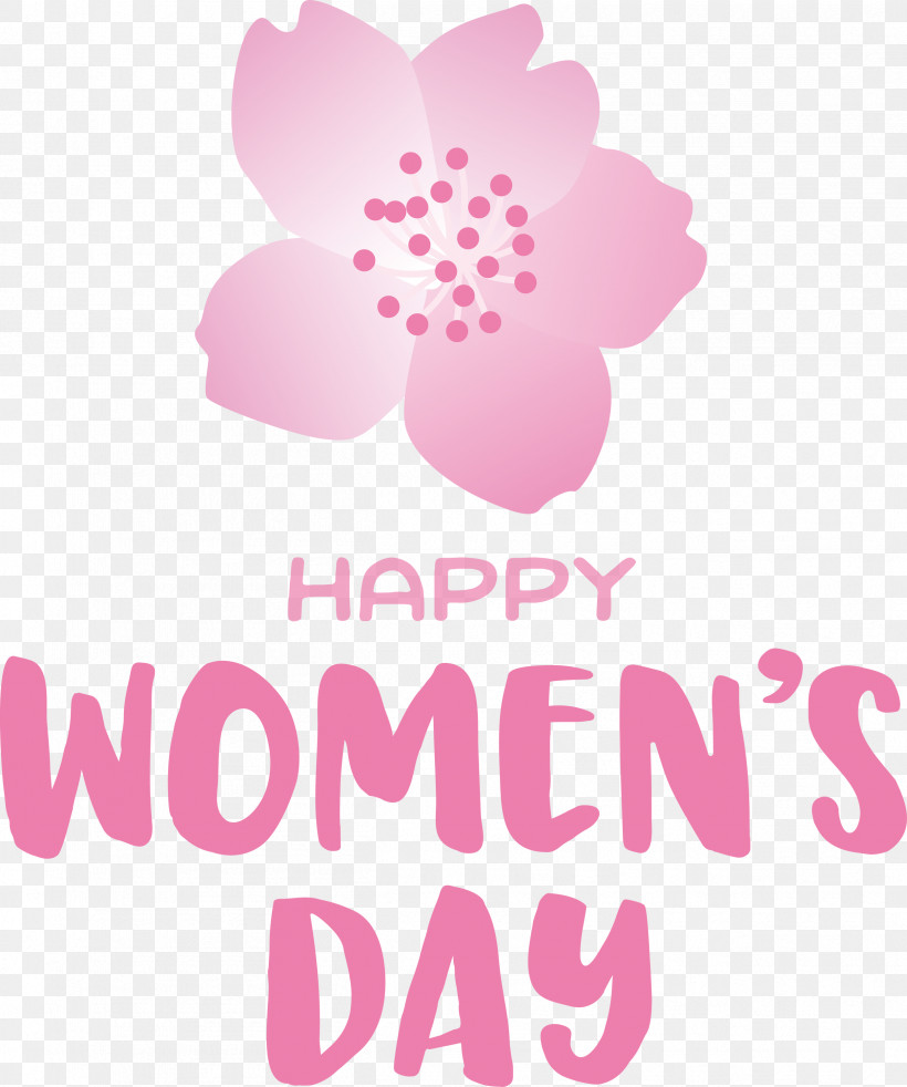 Happy Women’s Day Women’s Day, PNG, 2504x3000px, Floral Design, Biology, Flower, Logo, Meter Download Free