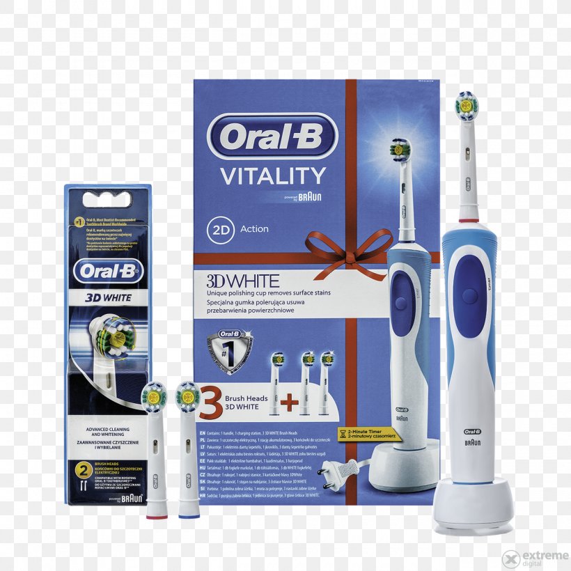 Oral-B Vitality White + Clean Electric Toothbrush Oral-B 3D White, PNG, 1280x1280px, Toothbrush, Brand, Braun, Brush, Electric Toothbrush Download Free