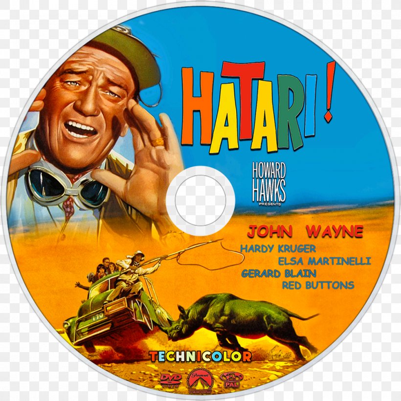 Hatari! DVD Film IMDb Download, PNG, 1000x1000px, Dvd, Documentary Film, Film, Film Poster, Imdb Download Free