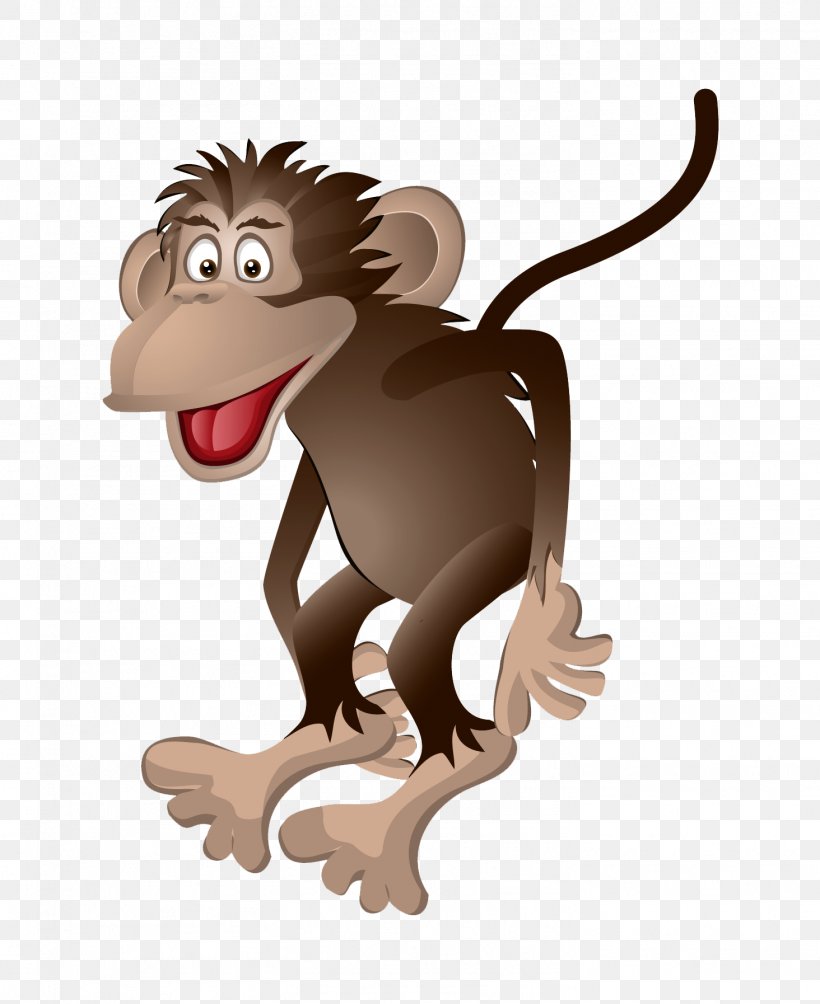 Monkey Cartoon Royalty-free Clip Art, PNG, 1464x1794px, Monkey, Big Cats, Carnivoran, Cartoon, Cat Like Mammal Download Free