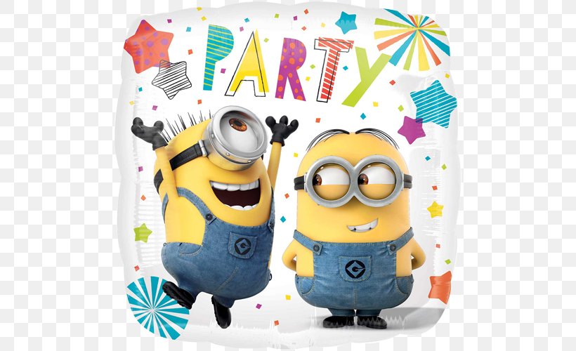 Party Balloon Birthday Minions Stuart The Minion, PNG, 500x500px, Party, Baby Toys, Balloon, Birthday, Costume Download Free