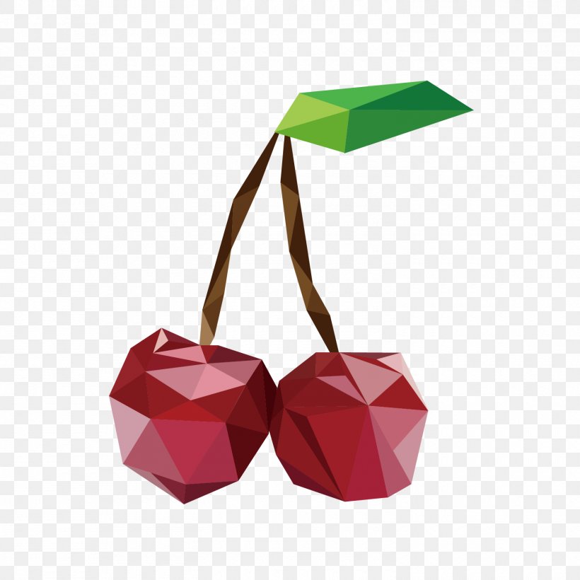 Polygon Cherry Fruit Apple, PNG, 1500x1500px, Polygon, Apple, Cherry, Drawing, Fruit Download Free