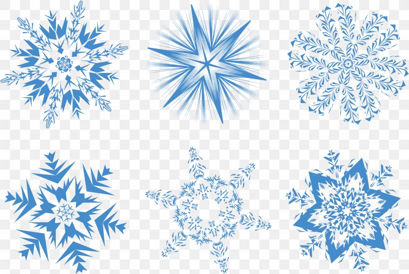 Snowflake Clip Art, PNG, 3251x2177px, Snowflake, Black And White, Blue, Christmas Ornament, Christmas Tree Download Free