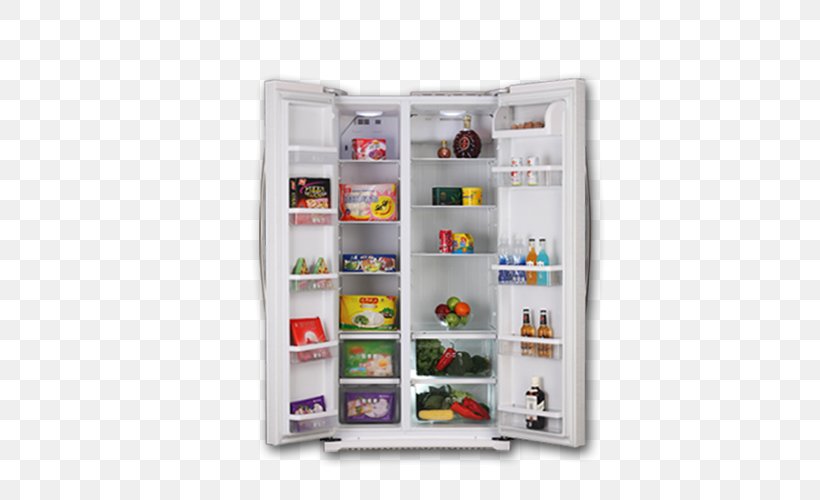 Refrigerator Home Appliance Minibar, PNG, 500x500px, Refrigerator, Designer, Display Case, Energy Conversion Efficiency, Home Appliance Download Free