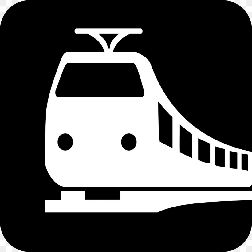 Train Rail Transport Hyderabad Multi-Modal Transport System Commuter Rail, PNG, 1024x1024px, Train, Black And White, Brand, Commuter Rail, Company Download Free