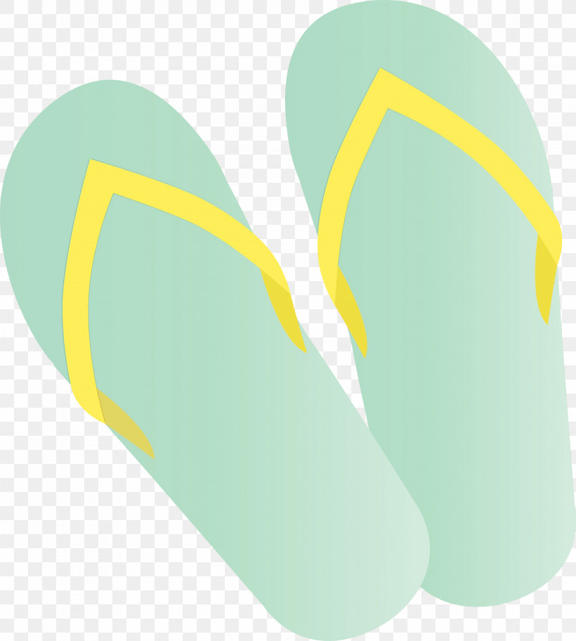 Flip-flops Shoe Yellow Line Meter, PNG, 2696x2999px, Travel Elements, Flipflops, Line, Meter, Paint Download Free