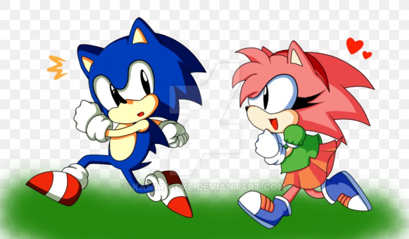 Amy Rose Shadow The Hedgehog Sonic CD Tails, PNG, 900x529px, Watercolor, Cartoon, Flower, Frame, Heart Download Free