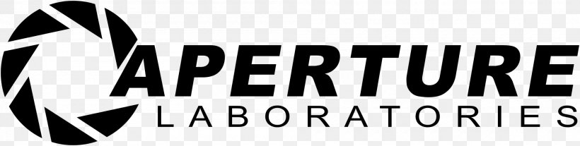Portal 2 Aperture Laboratories Black Mesa Cave Johnson, PNG, 2000x507px, Portal 2, Aperture, Aperture Laboratories, Black And White, Black Mesa Download Free