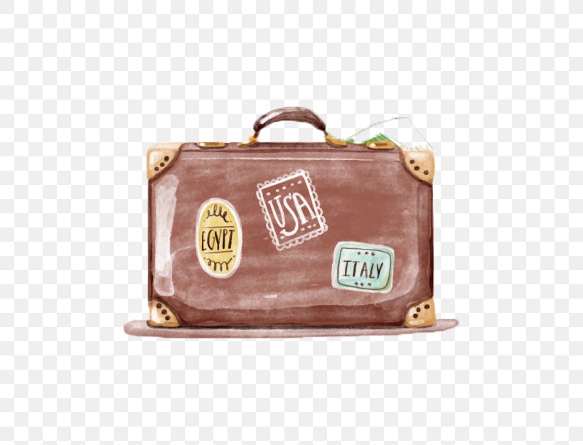 Travel Watercolor Painting Suitcase, PNG, 626x626px, Watercolor Painting, Art, Bag, Baggage, Brand Download Free