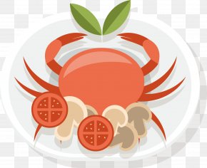 Vector Delicious Crabs - Dish Food Delicacy PNG