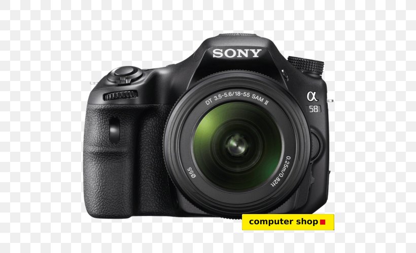 Sony Alpha 58 Canon EF Lens Mount Sony SLT Camera Digital SLR, PNG, 500x500px, Sony Alpha 58, Active Pixel Sensor, Apsc, Camera, Camera Accessory Download Free