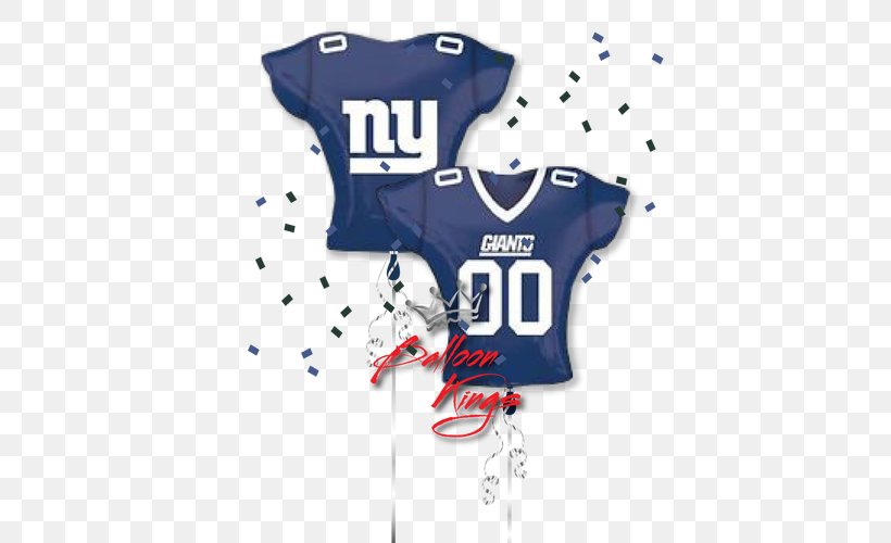 Jersey New York Giants NFL Kansas City Chiefs New York Jets, PNG, 500x500px, 2018 New York Giants Season, Jersey, American Football, Balloon, Blue Download Free