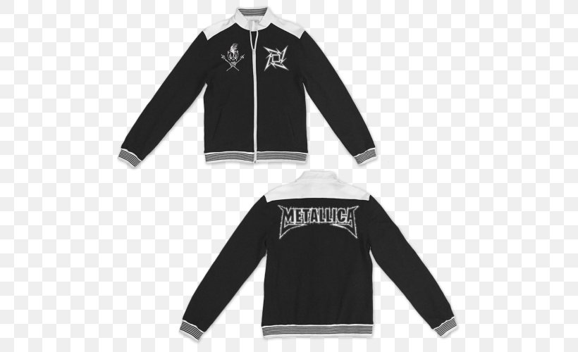 Sleeve Hoodie T-shirt Jacket Metallica, PNG, 500x500px, Sleeve, Black, Brand, Clothing, Clothing Sizes Download Free
