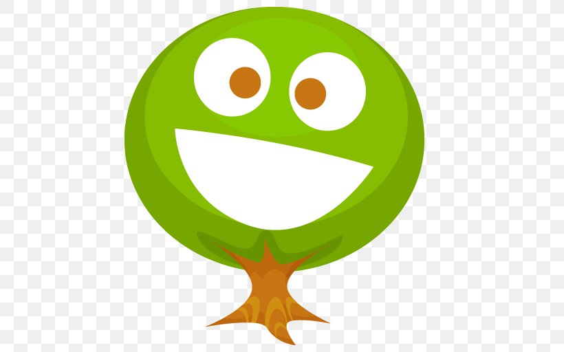 Tree Icon Design, PNG, 512x512px, Tree, Amphibian, Beak, Frog, Green Download Free