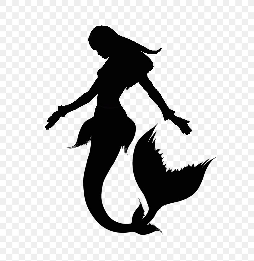 Ariel Silhouette Mermaid Drawing Clip Art, PNG, 714x842px, Ariel, Art, Beauty And The Beast, Black, Deviantart Download Free