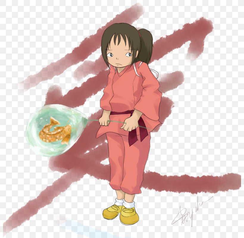 Chihiro Ogino DeviantArt Ghibli Museum Studio Ghibli, PNG, 800x800px, Watercolor, Cartoon, Flower, Frame, Heart Download Free