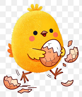 Chick Hatching From Egg PNG