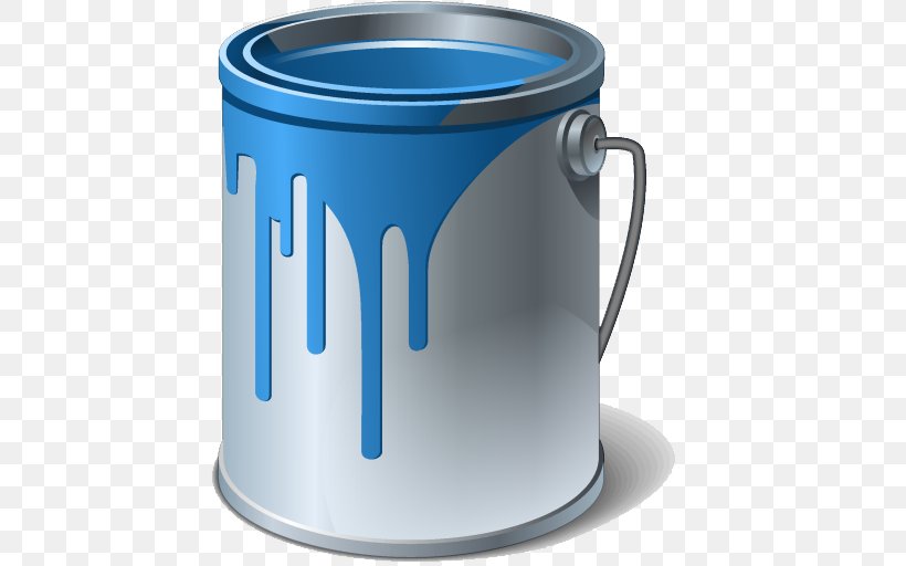 Clip Art Paint Image Bucket, PNG, 512x512px, Paint, Aerosol Paint, Blue, Bucket, Cup Download Free