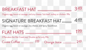 Hat Creek Burger Company - Hamburger Document Receipt Australian Cuisine Rock Me Burgers PNG